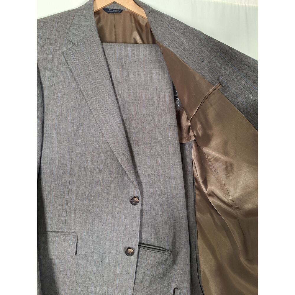 Vintage Cricketeer Men's Gray Pinstripe 2 Piece Suit Jacket/Pants - Picture 4 of 7